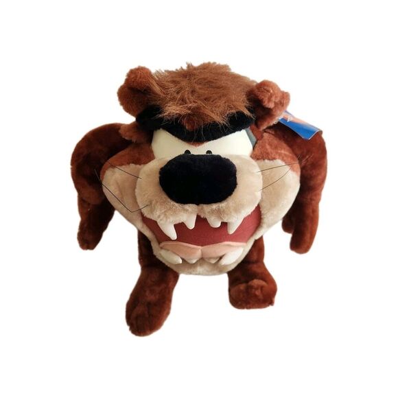 Looney Tunes 1997 NWT Tasmanian Devil Vintage Plush Toy Warner Bros - Picture 1 of 13